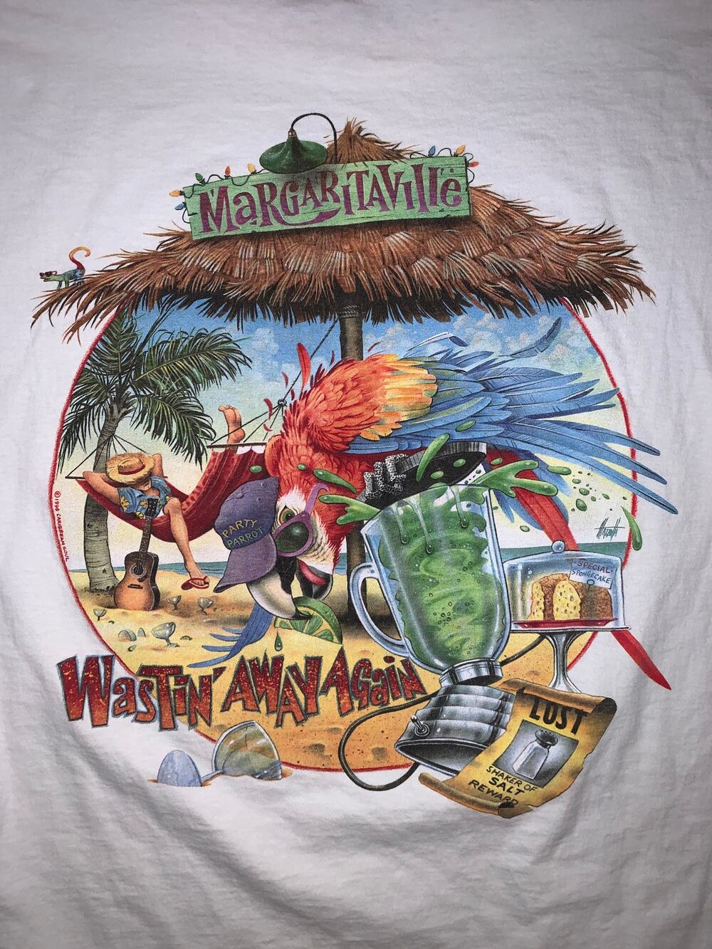 Vintage 90s Margaritaville T Shirt 2XL Jimmy Buffett Caribbean Soul USA Made